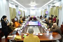 HĐĐH Học viện PGVN Tại TPHCM tổ chức phiên họp thảo luận về việc thiết kế và bàn giao của Thư viện mới
