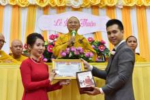 Lễ hằng thuận của Thanh Tùng và Phương Uyên tại chùa Giác Ngộ