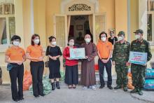 Chùa Giác Ngộ - Quỹ ĐPNN: Trao tặng vật tư y tế và nhu yếu phẩm cho Bảo tàng Phụ nữ Nam Bộ