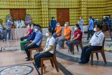 Lễ xuất quân đợt 3 của các tình nguyện viên Phật giáo