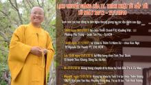 Lịch thuyết giảng của TT. Thích Nhật Từ 12/2017 - 01/2018