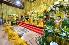 Chùa Giác Ngộ: Trang nghiêm nghi thức tắm Phật nhân Lễ Phật đản PL.2565 - DL.2021