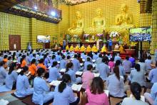 Lễ sám hối rằm tháng giêng tại chùa Giác Ngộ