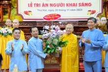 Lễ tri ân người khai sáng tại chùa Giác Ngộ (quận 10, TP.HCM)