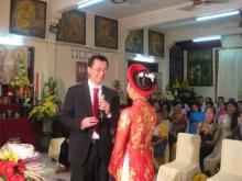 Chùa Giác Ngộ: Lễ hằng thuận của đôi bạn trẻ Hồng Chiến và Bích Phượng