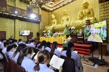 Chùa Giác Ngộ: Gần 650 người tham dự lễ làm con Phật (đợt tháng 4/2022)