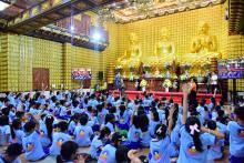 Ươm mầm từ bi cùng khóa tu thiếu nhi tại chùa Giác Ngộ