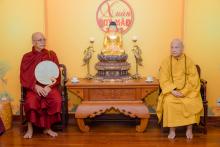 Đoàn Phật giáo Miến Điện vấn an sức khỏe Hòa thượng Chủ tịch HĐTS GHPGVN