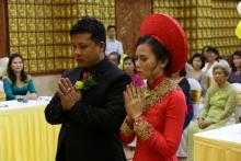 Chùa Giác Ngộ: Lễ hằng thuận của Nguyên Tâm và Minh Giàu