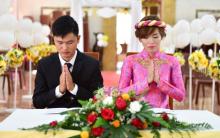 Chùa Giác Ngộ: Lễ hằng thuận của Phật tử Thành Duy và Hoàng Anh