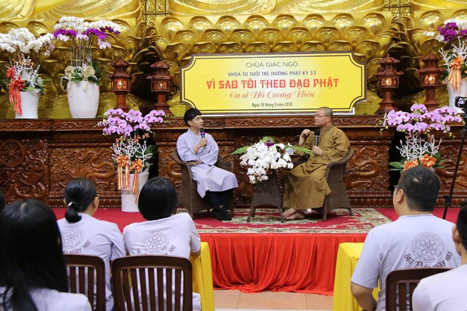 Chương Trình: Vì Sao Tôi Theo Đạo Phật kỳ 29 - Ca Sĩ Hồ Quang Hiếu ngày 16-09-2018