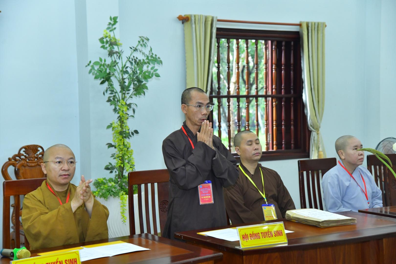 Khai mạc kỳ thi tuyển sinh cử nhân Phật giáo khóa XVIII tại Học viện Phật giáo Việt Nam tại TP.HCM