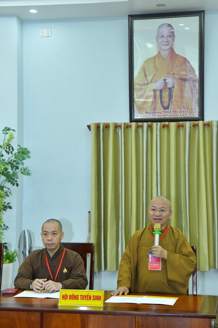 Khai mạc kỳ thi tuyển sinh cử nhân Phật giáo khóa XVIII tại Học viện Phật giáo Việt Nam tại TP.HCM