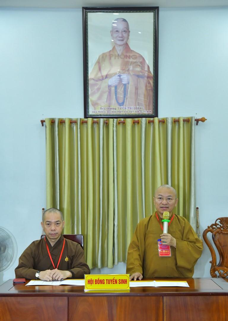 Khai mạc kỳ thi tuyển sinh cử nhân Phật giáo khóa XVIII tại Học viện Phật giáo Việt Nam tại TP.HCM