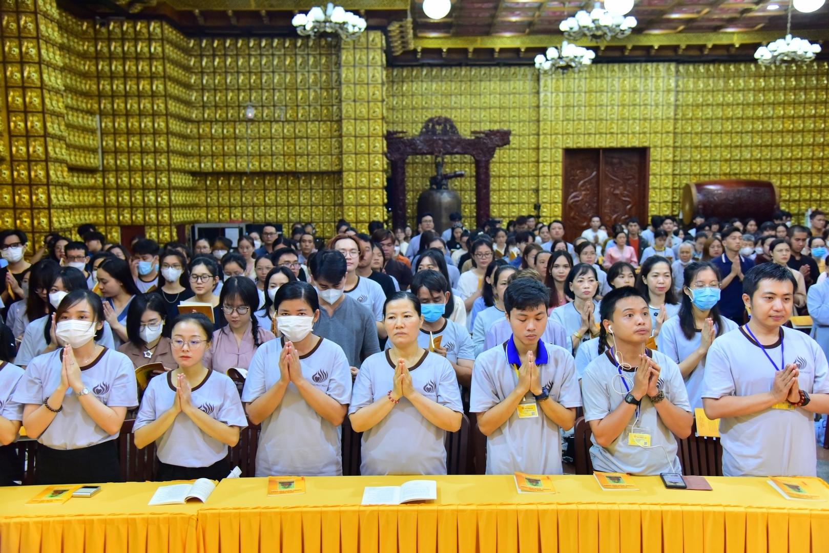 Chùa Giác Ngộ trang nghiêm tổ chức khóa tu cho khóa tu Ngày An lạc và Tuổi trẻ hướng Phật