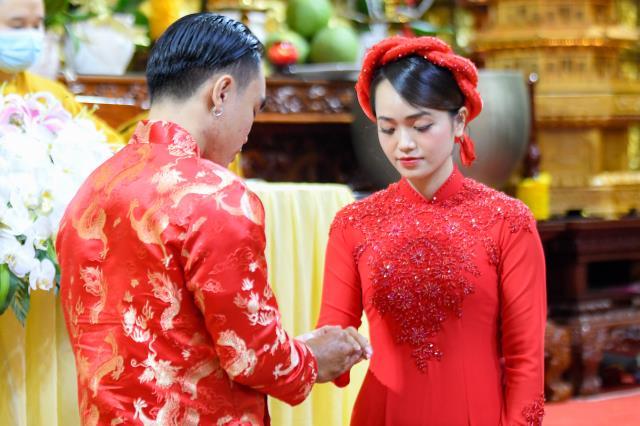 Chùa Giác Ngộ: Lễ Hằng thuận của chú rể Hoàng Long và cô dâu Ngọc Linh