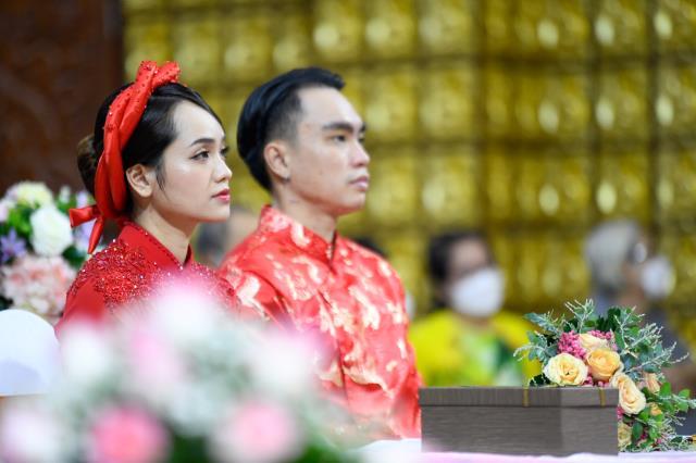 Chùa Giác Ngộ: Lễ Hằng thuận của chú rể Hoàng Long và cô dâu Ngọc Linh