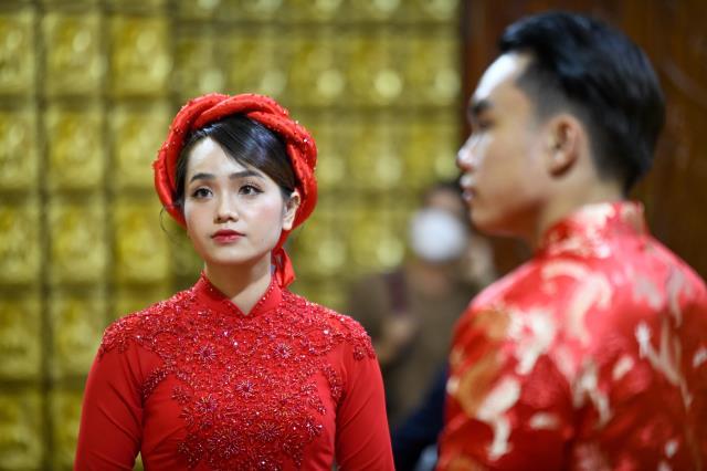 Chùa Giác Ngộ: Lễ Hằng thuận của chú rể Hoàng Long và cô dâu Ngọc Linh