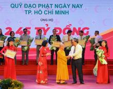 TT. Thích Nhật Từ cùng Ban Lãnh đạo Quỹ Đạo Phật Ngày Nay tham dự Lễ phát động Tháng Nhân đạo năm 2022