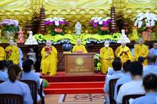 Trang nghiêm lễ cầu an đầu năm tại chùa Giác Ngộ (TP.HCM)