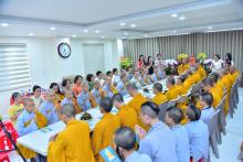 Tăng đoàn chùa Giác Ngộ an vị Phật hộ trì gia đình Phật tử