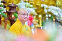 Đại đức Thích Quảng Tịnh giảng pháp khóa tu Tuổi trẻ hướng Phật chùa Giác Ngộ