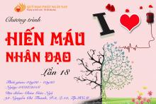 Lời Kêu Gọi Hiến Máu Nhân Đạo Lần 18 (HM18)