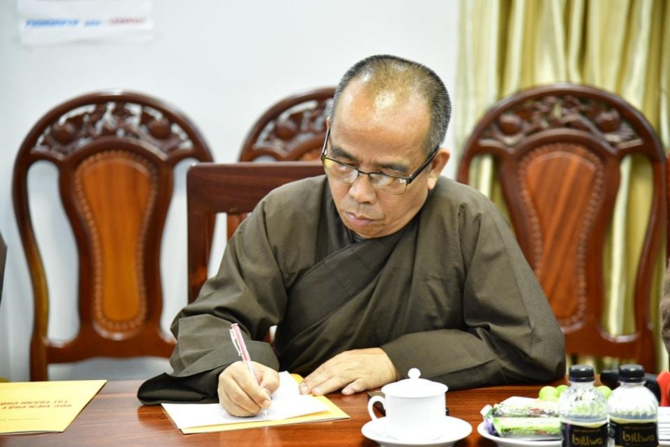 HĐĐH Học viện PGVN Tại TPHCM tổ chức phiên họp thảo luận về việc thiết kế và bàn giao của Thư viện mới