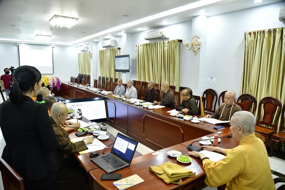 HĐĐH Học viện PGVN Tại TPHCM tổ chức phiên họp thảo luận về việc thiết kế và bàn giao của Thư viện mới