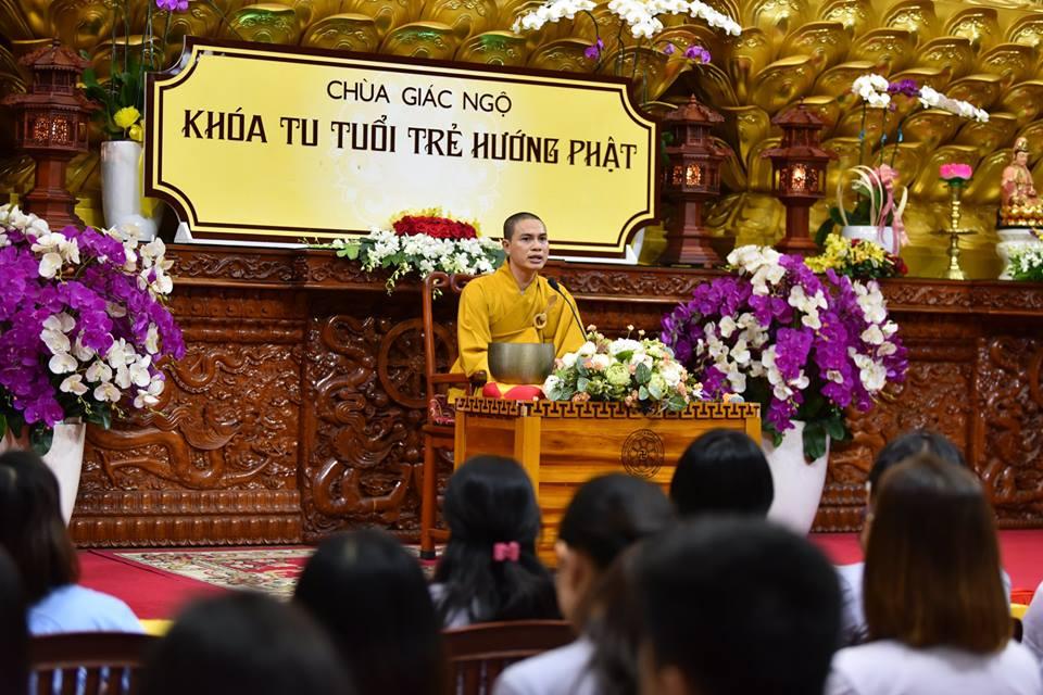 KHÓA TU NGÀY AN LẠC - TUỔI TRẺ HƯỚNG PHẬT 51 NHÂN MÙA VU-LAN TẠI CHÙA GIÁC NGỘ