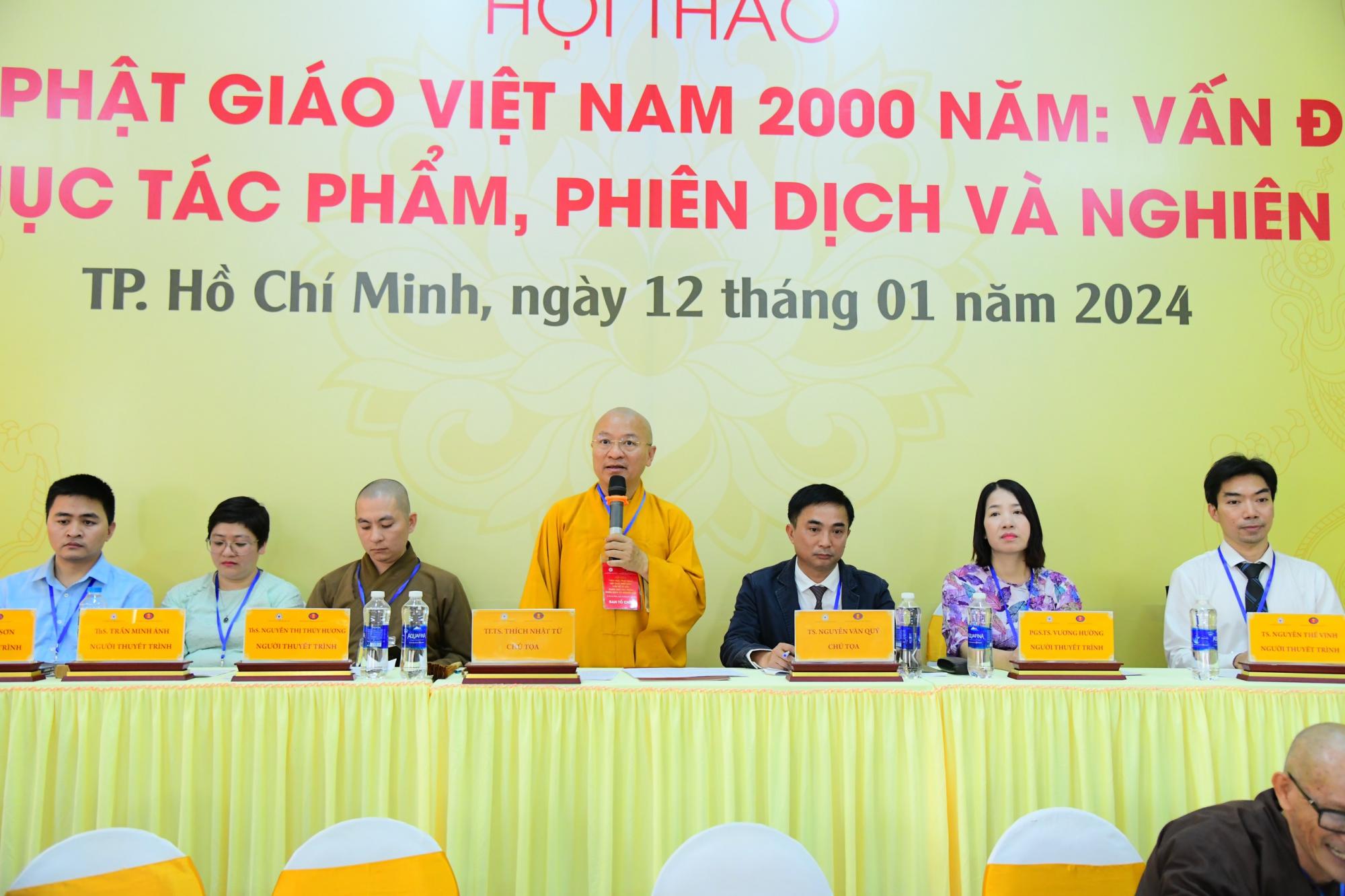TP.HCM: Khai mạc Hội thảo “Văn học Phật giáo Việt Nam 2000 năm: Vấn đề tư liệu, danh mục tác phẩm, phiên dịch và nghiên cứu”